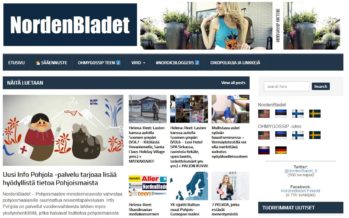 Helena-Reet: Vi öppnade webbsajterna NordenBladet.fi och NordenBladet.se!! Intresset för sajten NordenBladet är stort och varje dag tänker vi – vart ska vi nu? Vad blir det näst?