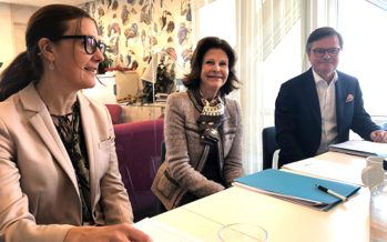 Sverige: Drottningen i möten med World Childhood Foundation och Mentor