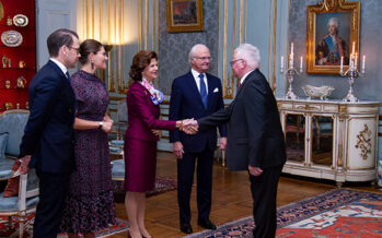 Sverige: Diplomat­mottagning på Kungliga slottet