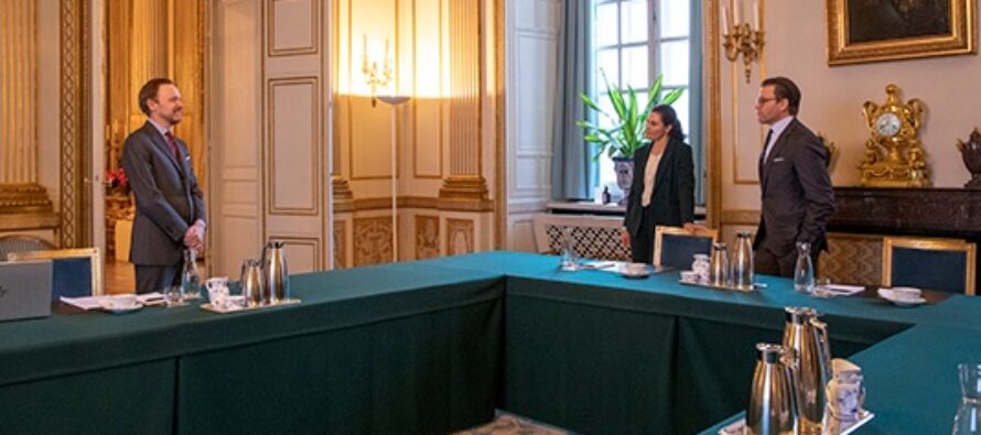 Sverige: Kronprinsessparet i möte med Utrikespolitiska institutet