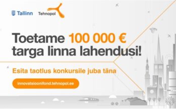 Estland: Innovationsfonden investerar 100 000 euro i lösningar för smarta städer. Ansökan är öppen fram till den 15 september
