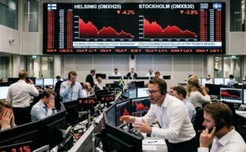 Trumps uttalanden fick börserna att falla: Helsingfors- och Stockholmsbörsen under hårt tryck